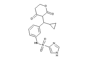 N-[3-[cyclopropyl-(2,4-diketotetrahydropyran-3-yl)methyl]phenyl]-1H-imidazole-4-sulfonamide