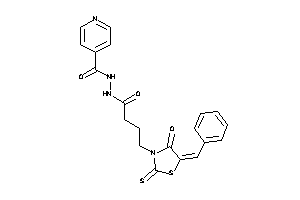 N'-[4-(5-benzal-4-keto-2-thioxo-thiazolidin-3-yl)butanoyl]isonicotinohydrazide