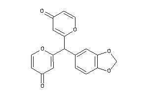 2-[1,3-benzodioxol-5-yl-(4-ketopyran-2-yl)methyl]pyran-4-one