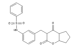 N-[3-[(2,4-diketo-5,6,7,7a-tetrahydro-4aH-cyclopenta[b]pyran-3-yl)methyl]phenyl]benzenesulfonamide