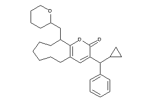 11-[cyclopropyl(phenyl)methyl]-2-(tetrahydropyran-2-ylmethyl)-13-oxabicyclo[7.4.0]trideca-1(9),10-dien-12-one