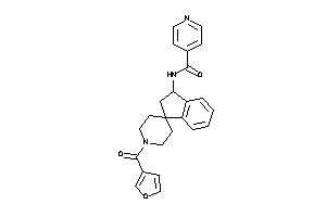 N-[1'-(3-furoyl)spiro[indane-3,4'-piperidine]-1-yl]isonicotinamide