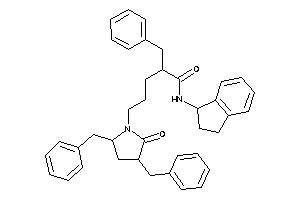 2-benzyl-5-(3,5-dibenzyl-2-keto-pyrrolidino)-N-indan-1-yl-valeramide