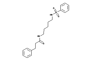 N-[5-(benzenesulfonamido)pentyl]-3-phenyl-propionamide