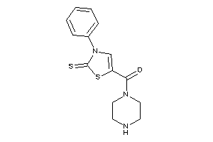 (3-phenyl-2-thioxo-4-thiazolin-5-yl)-piperazino-methanone