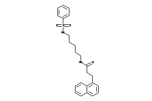 N-[5-(benzenesulfonamido)pentyl]-3-(1-naphthyl)propionamide