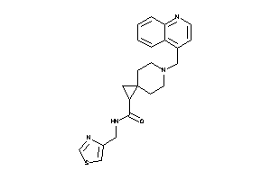 6-(4-quinolylmethyl)-N-(thiazol-4-ylmethyl)-6-azaspiro[2.5]octane-2-carboxamide