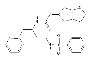 N-[3-(benzenesulfonamido)-1-benzyl-propyl]carbamic Acid 3,3a,4,5,6,6a-hexahydro-2H-cyclopenta[b]furan-5-yl Ester