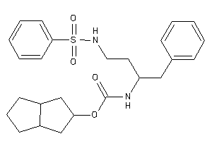Image of N-[3-(benzenesulfonamido)-1-benzyl-propyl]carbamic Acid 1,2,3,3a,4,5,6,6a-octahydropentalen-2-yl Ester