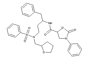 N-[1-benzyl-3-[besyl(tetrahydrofurfuryl)amino]propyl]-2-keto-3-phenyl-oxazolidine-5-carboxamide