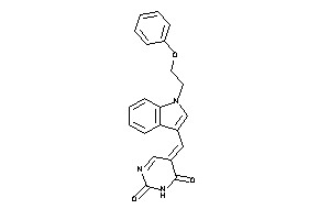 Image of 5-[[1-(2-phenoxyethyl)indol-3-yl]methylene]pyrimidine-2,4-quinone