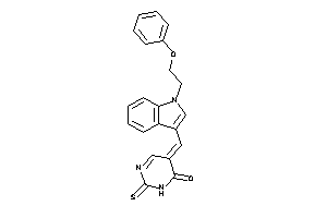 5-[[1-(2-phenoxyethyl)indol-3-yl]methylene]-2-thioxo-pyrimidin-4-one