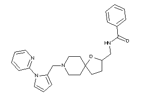 Image of N-[[8-[[1-(2-pyridyl)pyrrol-2-yl]methyl]-4-oxa-8-azaspiro[4.5]decan-3-yl]methyl]benzamide