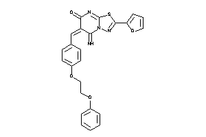 2-(2-furyl)-5-imino-6-[4-(2-phenoxyethoxy)benzylidene]-[1,3,4]thiadiazolo[3,2-a]pyrimidin-7-one