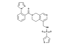 N-[[7-(2-pyrazol-1-ylbenzoyl)-6,8-dihydro-5H-2,7-naphthyridin-4-yl]methyl]thiophene-3-sulfonamide