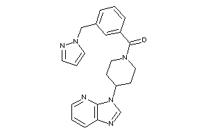 (4-imidazo[4,5-b]pyridin-3-ylpiperidino)-[3-(pyrazol-1-ylmethyl)phenyl]methanone