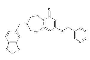 3-piperonyl-9-(3-pyridylmethoxy)-1,2,4,5-tetrahydropyrido[2,1-g][1,4]diazepin-7-one