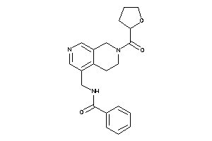 N-[[7-(tetrahydrofuran-2-carbonyl)-6,8-dihydro-5H-2,7-naphthyridin-4-yl]methyl]benzamide