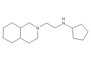 2-(3,4,4a,5,6,7,8,8a-octahydro-1H-isoquinolin-2-yl)ethyl-cyclopentyl-amine