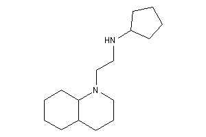 2-(3,4,4a,5,6,7,8,8a-octahydro-2H-quinolin-1-yl)ethyl-cyclopentyl-amine