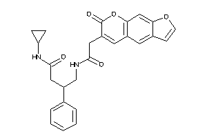 N-cyclopropyl-4-[[2-(7-ketofuro[3,2-g]chromen-6-yl)acetyl]amino]-3-phenyl-butyramide