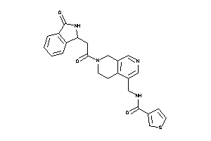 N-[[7-[2-(3-ketoisoindolin-1-yl)acetyl]-6,8-dihydro-5H-2,7-naphthyridin-4-yl]methyl]thiophene-3-carboxamide