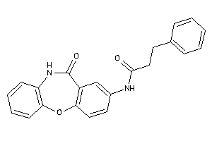 Image of N-(6-keto-5H-benzo[b][1,5]benzoxazepin-8-yl)-3-phenyl-propionamide
