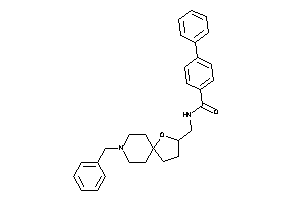 N-[(8-benzyl-4-oxa-8-azaspiro[4.5]decan-3-yl)methyl]-4-phenyl-benzamide