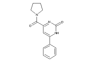 6-phenyl-4-(pyrrolidine-1-carbonyl)-1H-pyrimidin-2-one