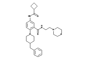 2-(4-benzylpiperidino)-5-(cyclobutanecarbonylamino)-N-(2-morpholinoethyl)benzamide