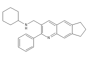 Cyclohexyl-[(2-phenyl-7,8-dihydro-6H-cyclopenta[g]quinolin-3-yl)methyl]amine