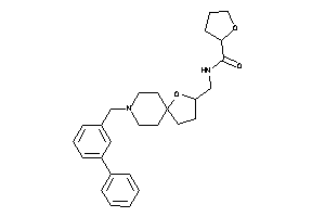 N-[[8-(3-phenylbenzyl)-4-oxa-8-azaspiro[4.5]decan-3-yl]methyl]tetrahydrofuran-2-carboxamide