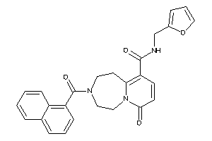 N-(2-furfuryl)-7-keto-3-(1-naphthoyl)-1,2,4,5-tetrahydropyrido[2,1-g][1,4]diazepine-10-carboxamide