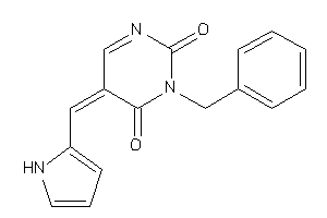 Image of 3-benzyl-5-(1H-pyrrol-2-ylmethylene)pyrimidine-2,4-quinone