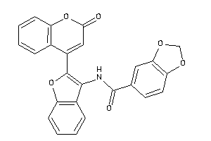 N-[2-(2-ketochromen-4-yl)benzofuran-3-yl]-piperonylamide