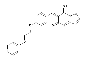 Image of 7-imino-6-[4-(2-phenoxyethoxy)benzylidene]isoxazolo[2,3-a]pyrimidin-5-one