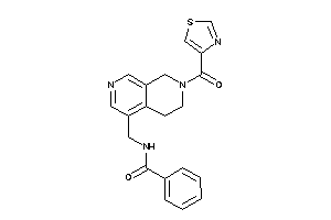 N-[[7-(thiazole-4-carbonyl)-6,8-dihydro-5H-2,7-naphthyridin-4-yl]methyl]benzamide