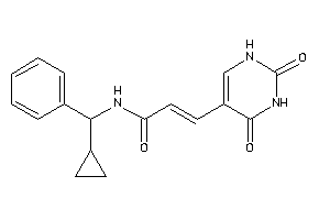 Image of N-[cyclopropyl(phenyl)methyl]-3-(2,4-diketo-1H-pyrimidin-5-yl)acrylamide