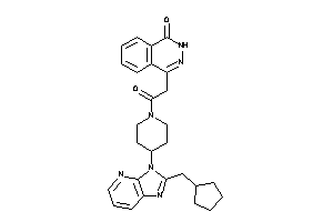Image of 4-[2-[4-[2-(cyclopentylmethyl)imidazo[4,5-b]pyridin-3-yl]piperidino]-2-keto-ethyl]-2H-phthalazin-1-one