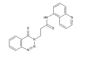3-(4-keto-1,2,3-benzotriazin-3-yl)-N-(5-quinolyl)propionamide