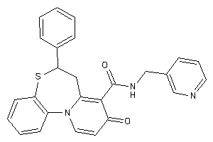 9-keto-6-phenyl-N-(3-pyridylmethyl)-6,7-dihydropyrido[2,1-d][1,5]benzothiazepine-8-carboxamide