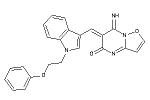 Image of 7-imino-6-[[1-(2-phenoxyethyl)indol-3-yl]methylene]isoxazolo[2,3-a]pyrimidin-5-one