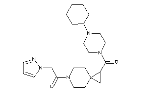 1-[1-(4-cyclohexylpiperazine-1-carbonyl)-6-azaspiro[2.5]octan-6-yl]-2-pyrazol-1-yl-ethanone