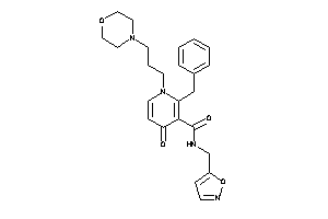 2-benzyl-N-(isoxazol-5-ylmethyl)-4-keto-1-(3-morpholinopropyl)nicotinamide