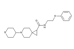 N-(2-phenoxyethyl)-6-tetrahydrothiopyran-4-yl-6-azaspiro[2.5]octane-2-carboxamide