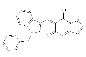 Image of 6-[(1-benzylindol-3-yl)methylene]-7-imino-isoxazolo[2,3-a]pyrimidin-5-one
