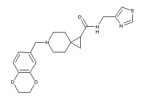 6-(2,3-dihydro-1,4-benzodioxin-6-ylmethyl)-N-(thiazol-4-ylmethyl)-6-azaspiro[2.5]octane-2-carboxamide