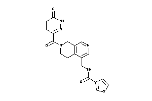 N-[[7-(6-keto-4,5-dihydro-1H-pyridazine-3-carbonyl)-6,8-dihydro-5H-2,7-naphthyridin-4-yl]methyl]thiophene-3-carboxamide