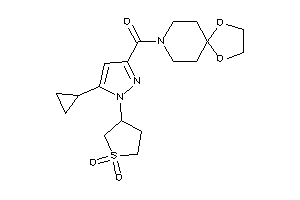 [5-cyclopropyl-1-(1,1-diketothiolan-3-yl)pyrazol-3-yl]-(1,4-dioxa-8-azaspiro[4.5]decan-8-yl)methanone