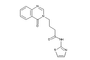 4-(4-ketoquinazolin-3-yl)-N-thiazol-2-yl-butyramide